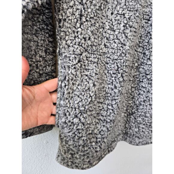 Alpine Sherpa 1/4 Zip Pullover Jacket Tribal Men's Size S Gray Cabincore Winter - Picture 4 of 8